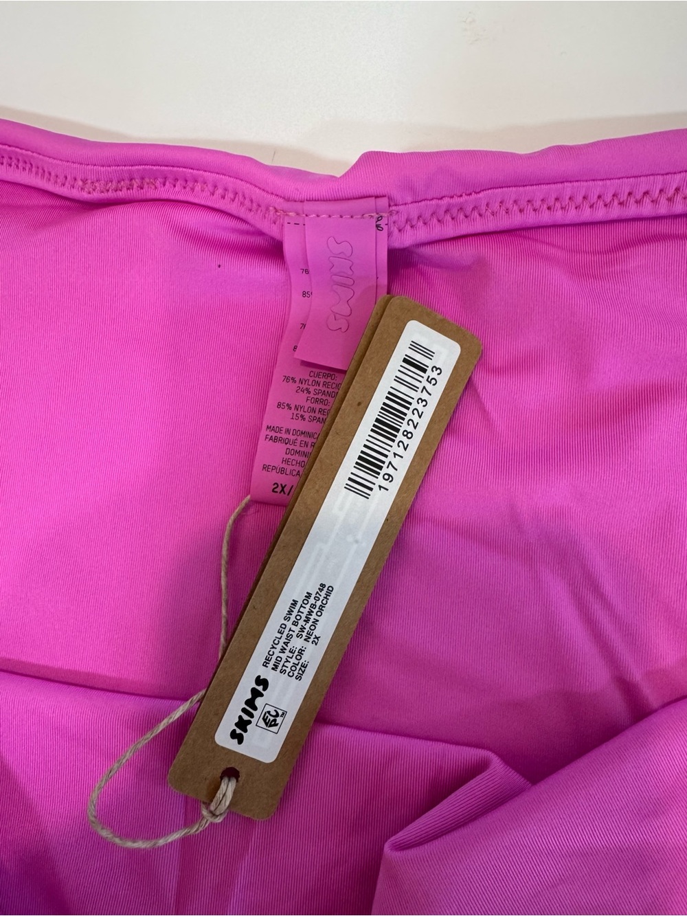 NWT SKIMS Two Piece Bikini in Neon Orchid Size 2X - Picture 3 of 6
